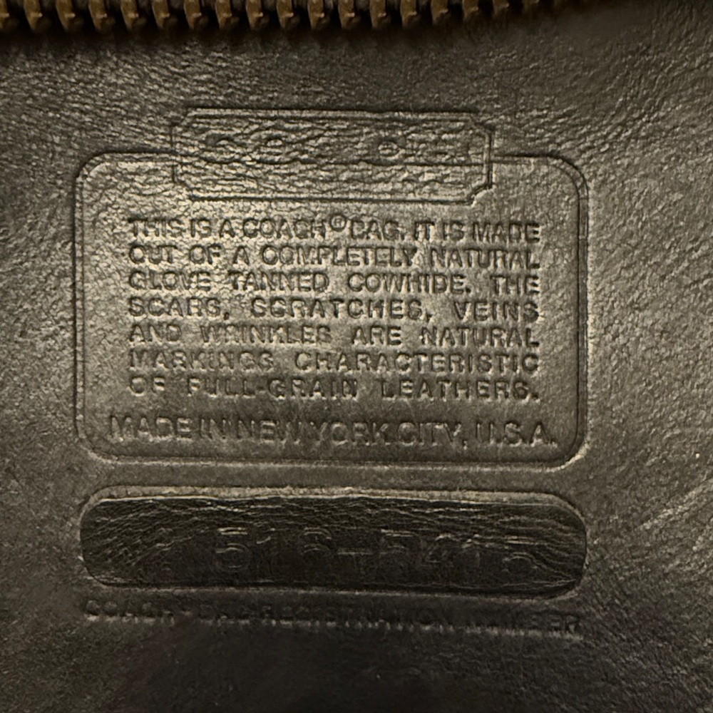 Vintage Coach Kisslock Skinny Tote GLUE IN REGISTRATION 9546 9450 9545 black NYC - Picture 8 of 14